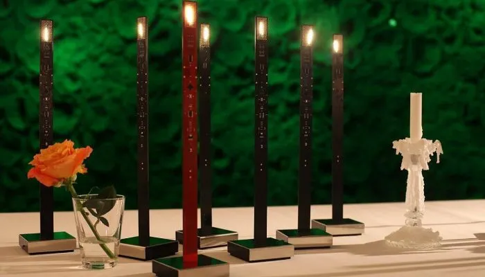 Le candele al led progettate da Moritz Waldemeyer creano un’atmosfera intima e avvolgente (via @Eurolite)